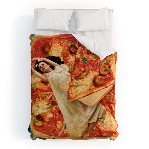 Tyler Varsell Even Bad Pizza is Good Pizza Duvet Cover