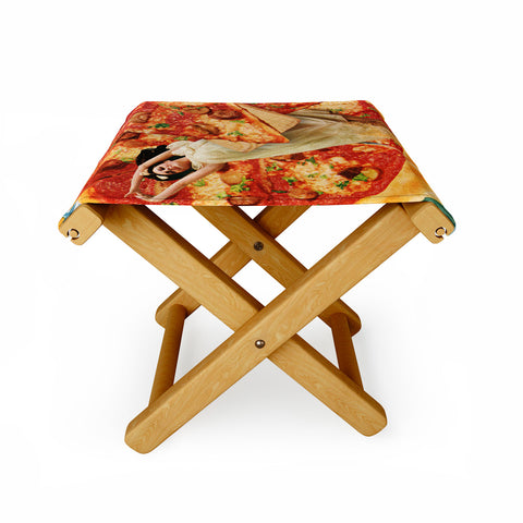 Tyler Varsell Even Bad Pizza is Good Pizza Folding Stool