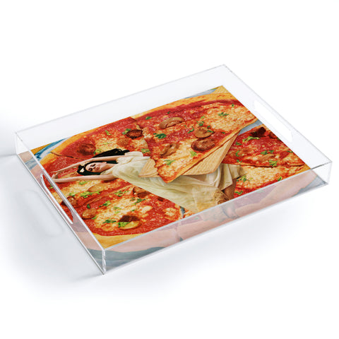 Tyler Varsell Even Bad Pizza is Good Pizza Acrylic Tray