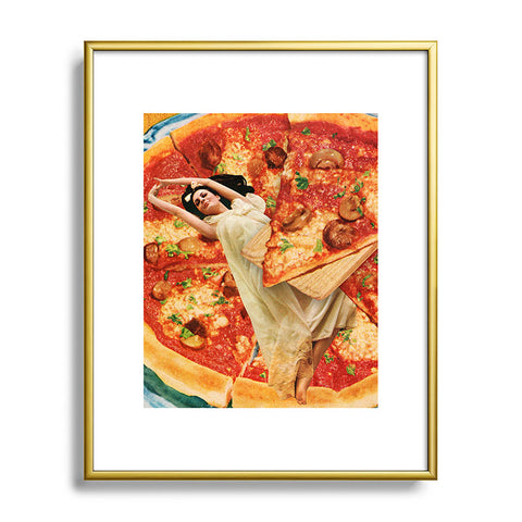 Tyler Varsell Even Bad Pizza is Good Pizza Metal Framed Art Print