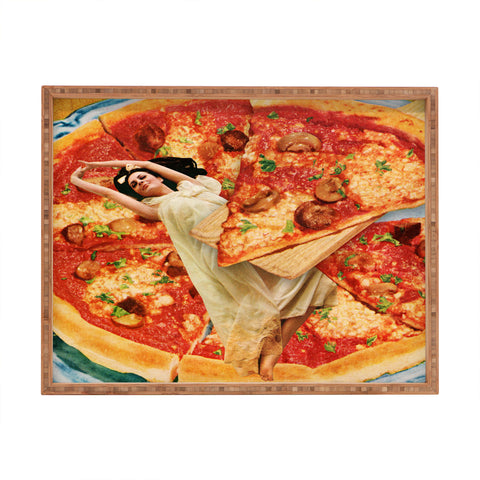 Tyler Varsell Even Bad Pizza is Good Pizza Rectangular Tray