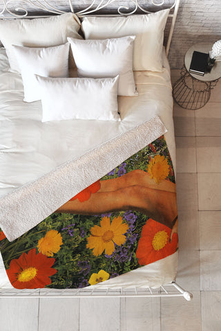 Tyler Varsell Flower Power III Fleece Throw Blanket