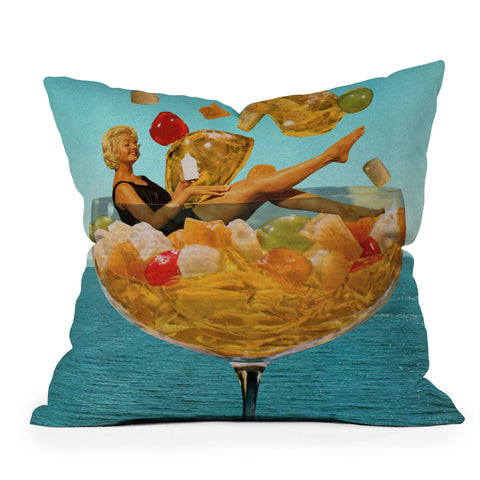 Tyler Varsell Fruit Cocktail Outdoor Throw Pillow