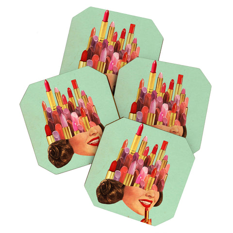 Tyler Varsell Lipstick Mint Coaster Set