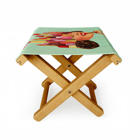 Tyler Varsell Lipstick Mint Folding Stool