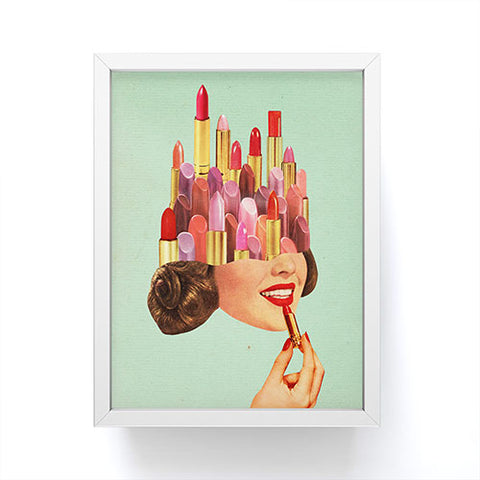 Tyler Varsell Lipstick Mint Framed Mini Art Print