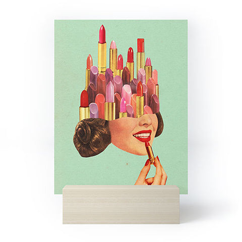 Tyler Varsell Lipstick Mint Mini Art Print