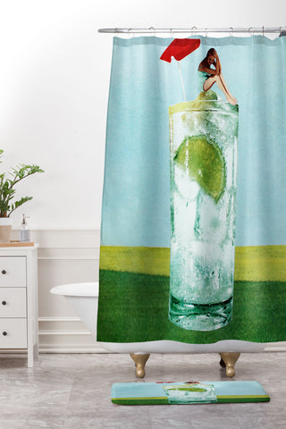 Tyler Varsell Umbrella II Shower Curtain And Mat