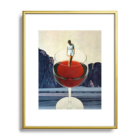 Tyler Varsell Wino Metal Framed Art Print