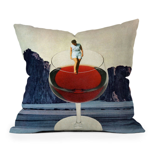 Tyler Varsell Wino Outdoor Throw Pillow