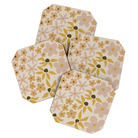 Urban Wild Studio black coffee morning tan Coaster Set