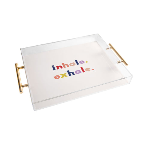 Urban Wild Studio inhale exhale multi Acrylic Tray