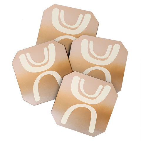 Urban Wild Studio sunrise arch Coaster Set