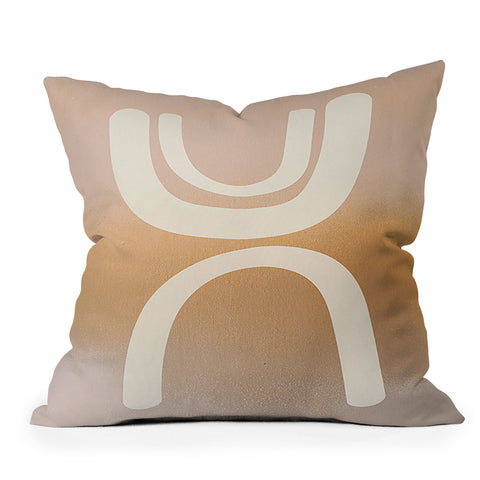 Urban Wild Studio sunrise arch Outdoor Throw Pillow