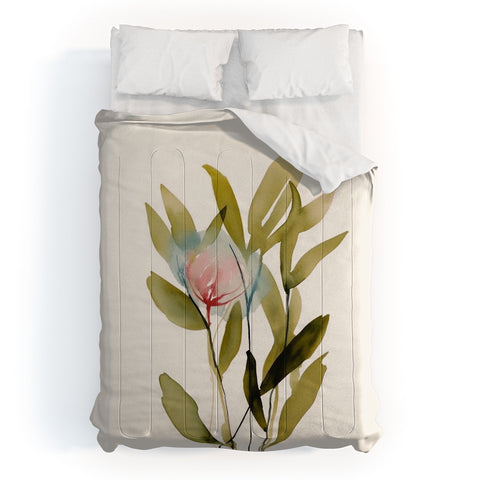 UtArt Abstract Flower Bouquet I Comforter