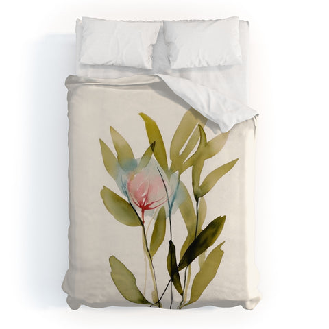 UtArt Abstract Flower Bouquet I Duvet Cover