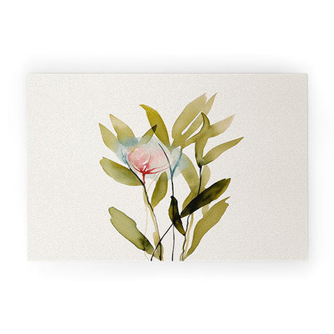 UtArt Abstract Flower Bouquet I Welcome Mat