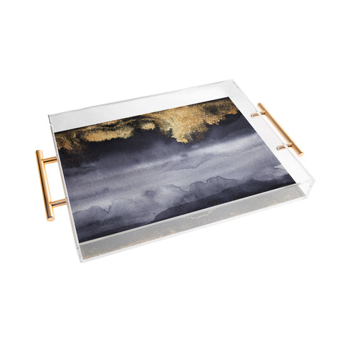 UtArt Thunderstorm I Acrylic Tray