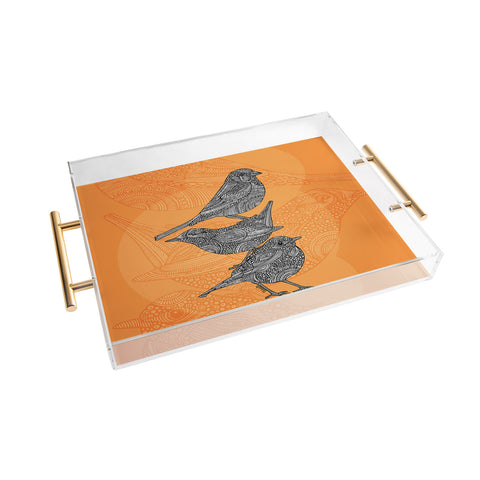 Valentina Ramos 3 Little Birds Acrylic Tray