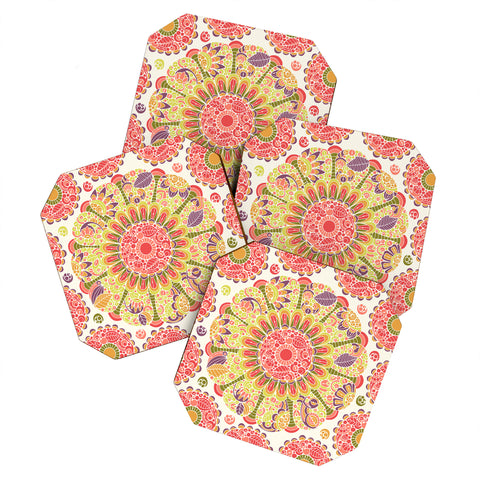 Valentina Ramos Amaranth pink Coaster Set