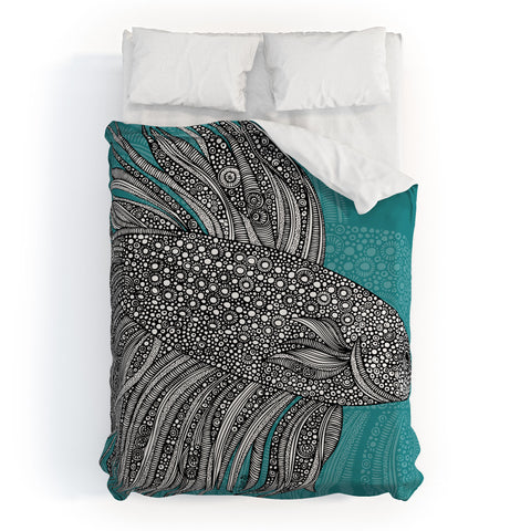 Valentina Ramos Beta Fish Duvet Cover
