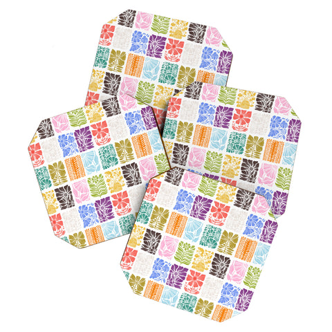 Valentina Ramos Bloom Blocks Coaster Set