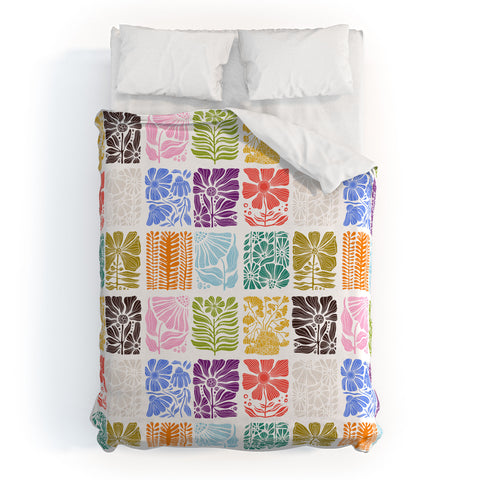 Valentina Ramos Bloom Blocks Duvet Cover