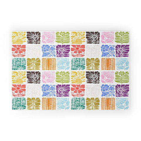 Valentina Ramos Bloom Blocks Welcome Mat