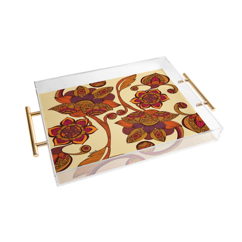 Valentina Ramos Boho Flowers Acrylic Tray