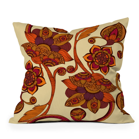 Valentina Ramos Boho Flowers Outdoor Throw Pillow