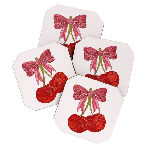 Valentina Ramos Cherries with a bow Coaster Set