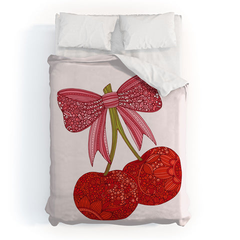 Valentina Ramos Cherries with a bow Duvet Cover