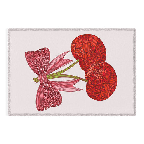 Valentina Ramos Cherries with a bow Outdoor Rug