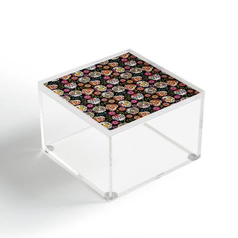 Valentina Ramos Colorful Sugar Skulls pattern Acrylic Box