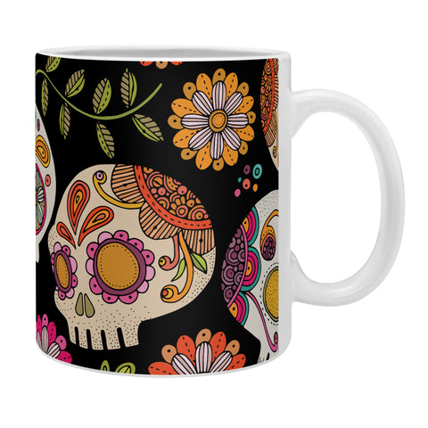 Valentina Ramos Colorful Sugar Skulls pattern Coffee Mug