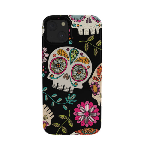 Valentina Ramos Colorful Sugar Skulls pattern Phone Case