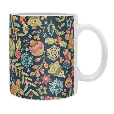 Valentina Ramos Cute Little Christmas blue Coffee Mug