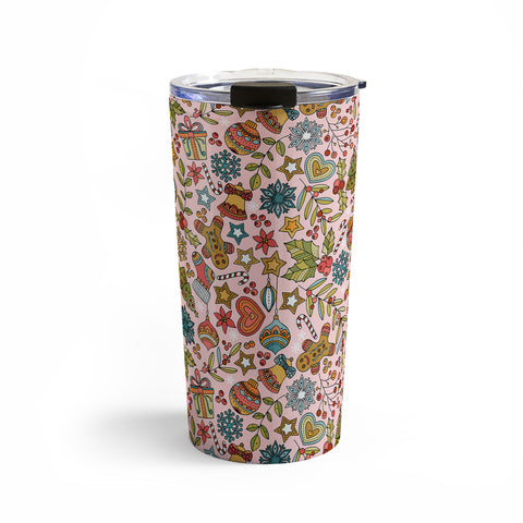 Valentina Ramos Cute Little Christmas pink Travel Mug