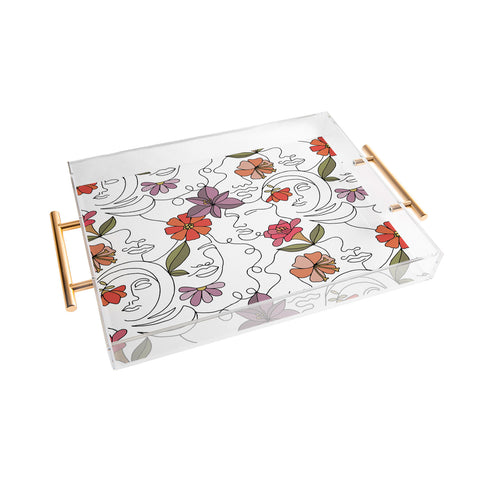Valentina Ramos Faces and Flowers Acrylic Tray