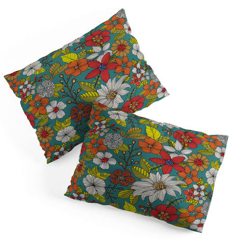 Valentina Ramos Floral Whimsy blue Pillow Shams