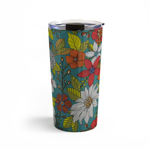 Valentina Ramos Floral Whimsy blue Travel Mug