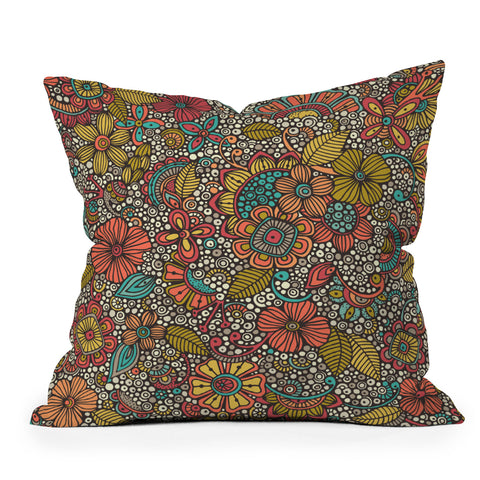 Valentina Ramos Garden Doodles Outdoor Throw Pillow
