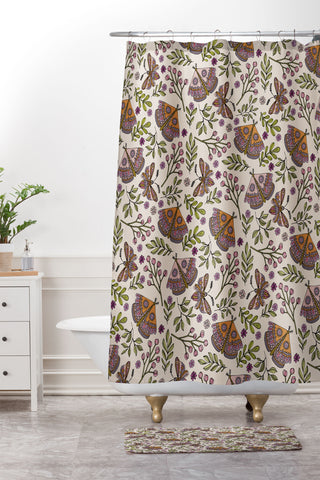 Valentina Ramos Garden Flutter Shower Curtain And Mat