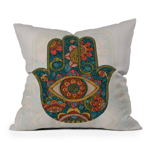 Valentina Ramos Hamsa Outdoor Throw Pillow