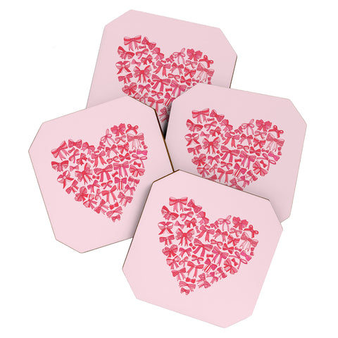 Valentina Ramos Heart full of bows Coaster Set