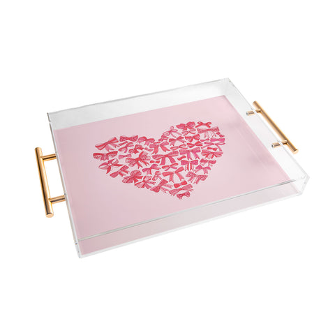 Valentina Ramos Heart full of bows Acrylic Tray
