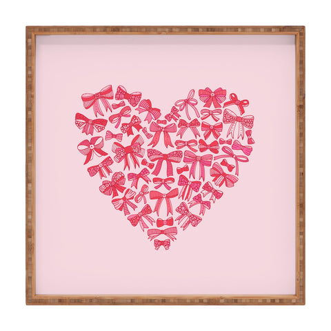 Valentina Ramos Heart full of bows Square Tray