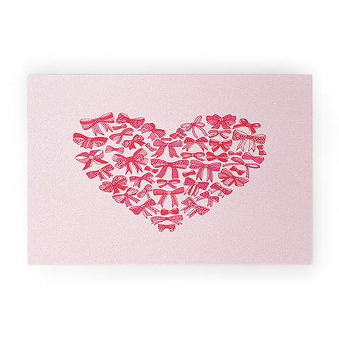 Valentina Ramos Heart full of bows Welcome Mat