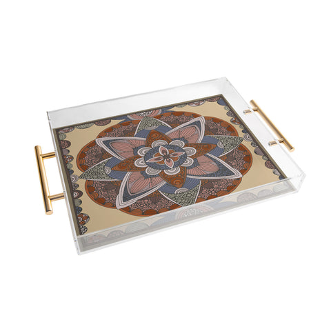 Valentina Ramos Indigo mandala Acrylic Tray