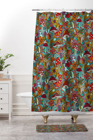 Valentina Ramos Little Mushrooms Shower Curtain And Mat